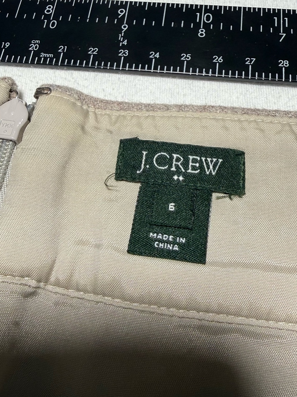 J. Crew Beige Wool-Blend Mini Skirt - Picture 5 of 6